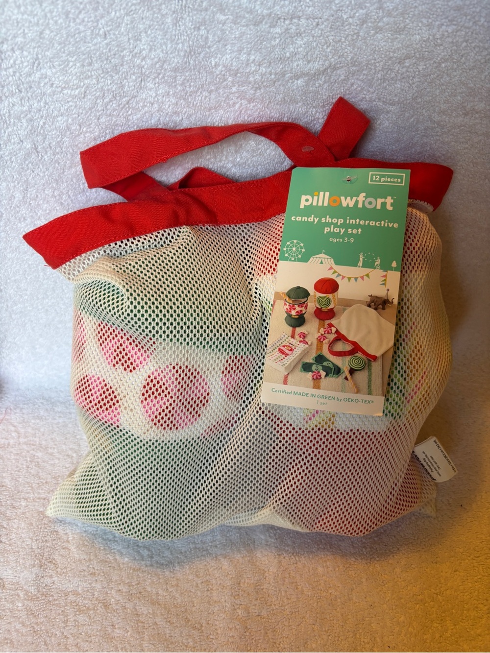 Pillowfort - Candy Shop Interactive Play Set, 12 Pieces. Ages 3-9 NEW